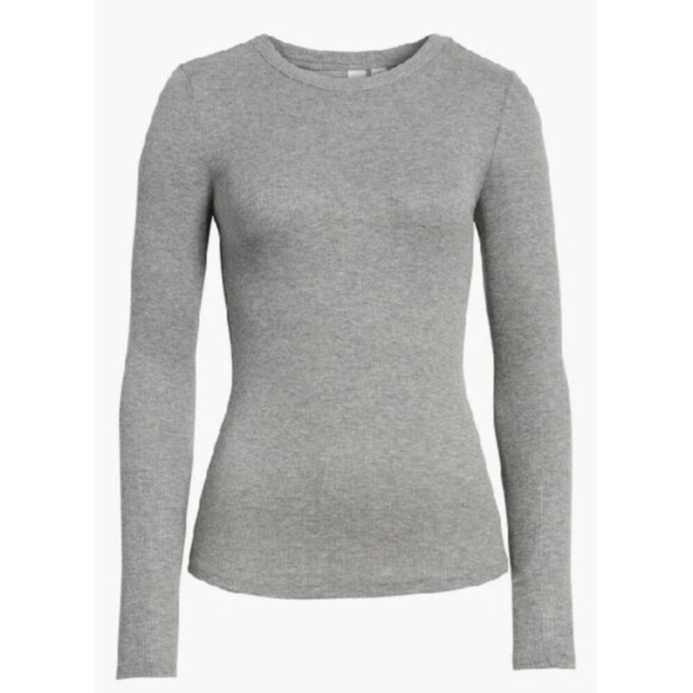 BP.  Women's Gray Long Sleeve Top